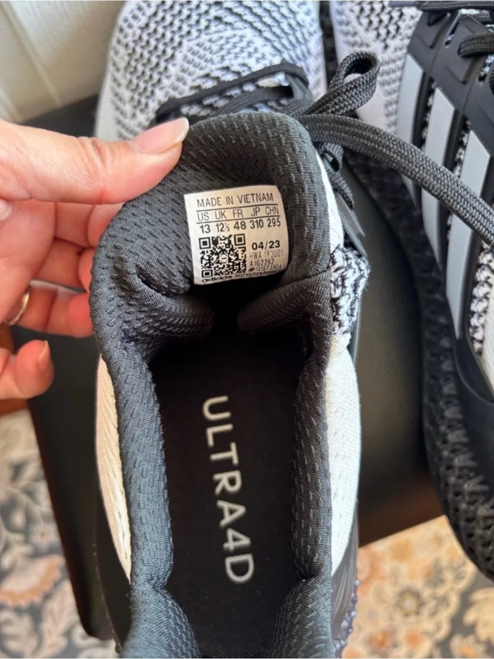 Adidas Ultra 4D Panda Oreo Black White Size 13 IG2262